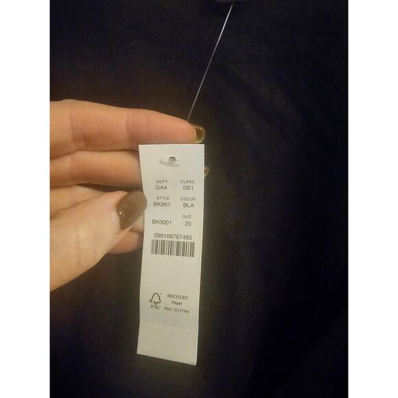 J. Crew Black V-neck Puff Sleeve Cotton Poplin Mini Dress Size 20 new with tags - Picture 7 of 9